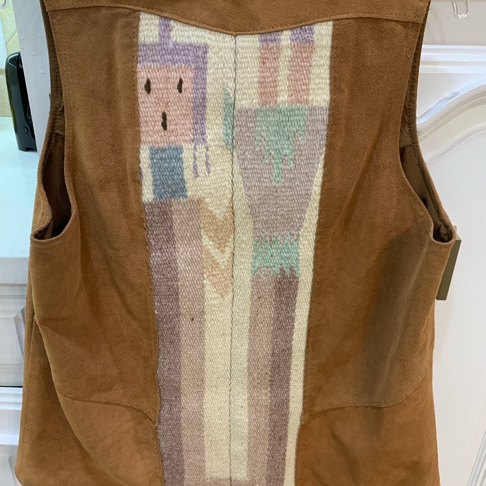 Vtge Gold Cole VEI Cerem Leather Mx Blnkt Vest 14 - Picture 4 of 9